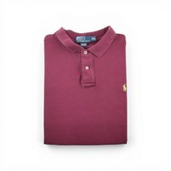 Second life - Męski polo z krótkim rękawem - Stan bardzo dobry. Czerwone buty sportowe męskie Ralph Lauren, bez zapięcia, na golfa. Za 126.86 zł.