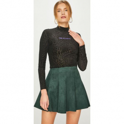 Tally Weijl - Bluzka. Szare bluzki damskie TALLY WEIJL, z aplikacjami, z dzianiny, z golfem. Za 69.90 zł.
