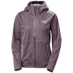 Damska kurtka wodoodporna Helly Hansen Momentum 3L Stretch. Czerwone kurtki damskie Helly Hansen, na lato, l, bez wzorów, z materiału, bez kaptura. Za 1,033.50 zł.