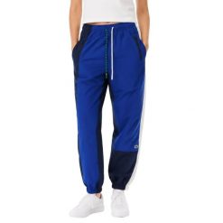 Spodnie turystyczne damskie Lacoste. Niebieskie spodnie dresowe damskie Lacoste, xl, bez wzorów, z dresówki, trekkingowe. Za 377.00 zł.