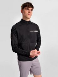 Kurtka z dresu Hummel Te Strength. Czarne kurtki męskie Hummel, l, bez wzorów, z dresówki, na fitness i siłownię. Za 211.35 zł.