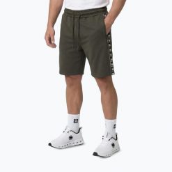Spodenki męskie Pitbull Track Powers. Zielone szorty męskie PITBULL, l, bez wzorów, z elastanu. Za 179.99 zł.