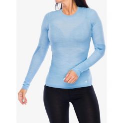 Bluza termoaktywna damska Smartwool Intraknit Thermal Merino BL Crew. Niebieskie bluzy damskie Smartwool, l, bez wzorów, bez kaptura, narciarskie. Za 419.99 zł.