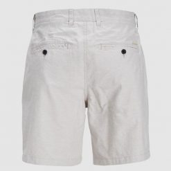 Szorty Jack & Jones Stace Summer Grey. Szare krótkie spodenki sportowe męskie Jack&Jones, na lato, l, bez wzorów, z materiału, biznesowe. Za 177.62 zł.