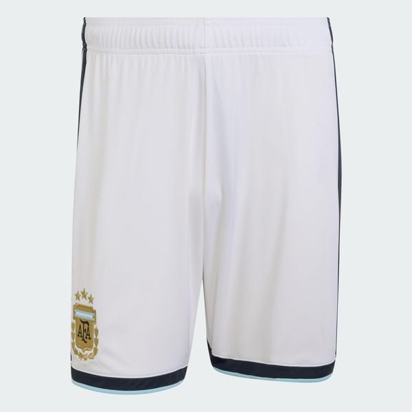 Spodenki domowe Argentyna 26. Niebieskie krótkie spodenki sportowe męskie Adidas, xl, bez wzorów, z materiału, klasyczne. Za 199.00 zł.