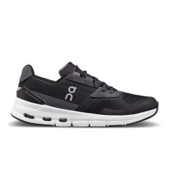 Buty do biegania damskie On Cloudrift. Czarne obuwie sportowe damskie On, bez wzorów, z materiału, do biegania. Za 834.00 zł.