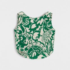 Bluzka z odkrytymi plecami - wielobarwny. Bluzki damskie Reserved, l, bez wzorów, z wiskozy, bez kołnierzyka, bez ramiączek. W wyprzedaży za 39.99 zł.