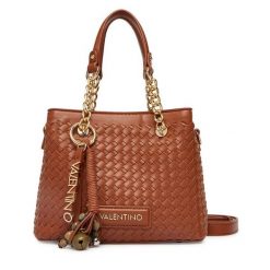 Torebka Valentino. Brązowe torebki do ręki damskie Valentino, bez wzorów, klasyczne, bez dodatków. Za 649.99 zł.