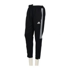 Second life - Spodnie dresowe męskie Spodnie do piłki nożnej czarne - Jak nowy. Czarne spodnie sportowe męskie Adidas, l, bez wzorów, z dresówki, na fitness i siłownię. Za 124.96 zł.