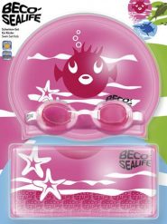 Zestaw pływacki dziecięcy Sealife - okulary, czepek, torba. Czerwone torby i plecaki dziecięce 47 Brand, z nylonu. Za 215.99 zł.