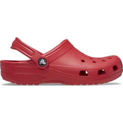 Crocs Clásico Zueco. Czerwone skarpety damskie Crocs, bez wzorów. Za 224.96 zł.