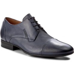 Półbuty GINO ROSSI - Porfirio MPC764-V48-KB00-5700-0 59. Niebieskie eleganckie półbuty Gino Rossi, ze skóry, bez zapięcia. W wyprzedaży za 199.00 zł.
