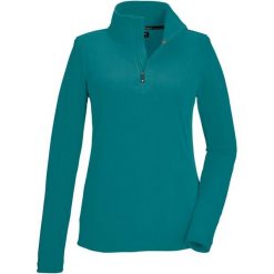 Bluza damska Killtec KSW 101 WMN FLC SHRT. Niebieskie bluzy sportowe damskie KILLTEC, bez wzorów, bez kaptura, trekkingowe. W wyprzedaży za 89.99 zł.
