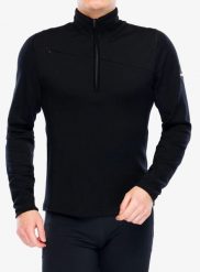 Bluza z zamkiem 1/2 Sensor Merino UP Fleece Short Zip. Czarne bluzy męskie Sensor, s, bez wzorów, z materiału, bez kaptura. Za 400.39 zł.