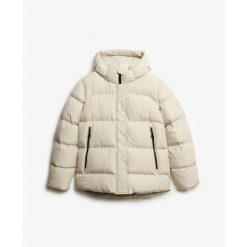 Damska kurtka puchowa Superdry Sports. Brązowe kurtki damskie Superdry., bez wzorów, z puchu, bez kaptura. Za 632.35 zł.