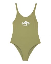Jednoczęściowy strój kąpielowy dla Dziewczynki SOLID ACTIVE. Fioletowe stroje kąpielowe dla dziewczynek Roxy, bez wzorów, z elastanu. Za 169.99 zł.