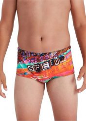 Slipy Speedo Boy'S Glitche 13 Cm – Czarne/Salso/Białe/Tile – Rozmiar 9-10. Białe kąpielówki dla chłopców Speedo, bez wzorów, z materiału. Za 105.37 zł.