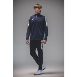 Spodnie treningowe Erima Intro New Navy Junior. Niebieskie spodnie dresowe damskie 55PROTEC, bez wzorów, z dresówki. Za 124.08 zł.