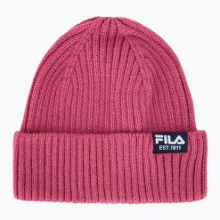 Czapka zimowa FILA Butte Fisherman Beanie With Flag Logo. Czerwone czapki i kapelusze męskie Fila, na zimę, bez wzorów, z materiału, sportowe. Za 77.99 zł.