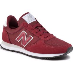 Sneakersy NEW BALANCE - U220FD Bordowy. Czerwone półbuty damskie New Balance, bez wzorów, z materiału, bez obcasa, bez zapięcia. W wyprzedaży za 189.00 zł.