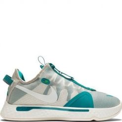 Buty koszykarskie męskie Nike PG 4 Pcg. Niebieskie buty sportowe męskie Nike, z materiału, bez zapięcia, do koszykówki. Za 499.99 zł.