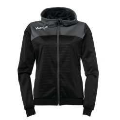 Kurtka z kapturem Kempa Femme Emotion 2.0. Czarne bluzy sportowe damskie Kempa, xl, bez wzorów, z kapturem, do piłki ręcznej. W wyprzedaży za 239.00 zł.