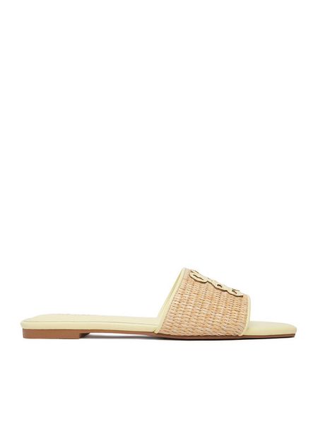 Nine West Klapki CEO-SMRL393661 Beżowy. Brązowe klapki damskie Nine West, bez wzorów, z syntetyku, bez obcasa. Za 149.99 zł.