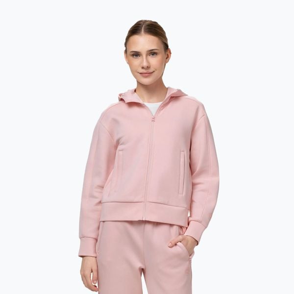 Bluza damska Pitbull Discovery Hooded Zip. Czerwone bluzy damskie PITBULL, l, bez wzorów, z bawełny, bez kaptura. Za 249.99 zł.