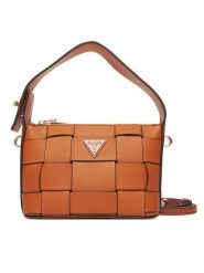 Guess Torebka Maylee Mini HWWG96 61720 Brązowy. Brązowe torebki do ręki damskie Guess, z aplikacjami, ze skóry, bez dodatków. Za 339.99 zł.