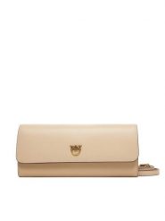 PINKO Torebka Love Tiny Brids Wallet C AI 25-26 PCPL 103765 A0F1 Beżowy. Brązowe torebki do ręki damskie Pinko, bez wzorów, ze skóry, bez dodatków. Za 879.99 zł.