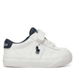 Sneakersy Polo Ralph Lauren. Białe trampki i tenisówki chłopięce Polo Ralph Lauren, bez wzorów, bez zapięcia. Za 281.99 zł.