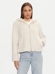 Guess Futro W3BL50 WFSD0 Szary Regular Fit. Szare płaszcze damskie Guess, xl, z aplikacjami, z futra, bez kaptura. Za 539.99 zł.