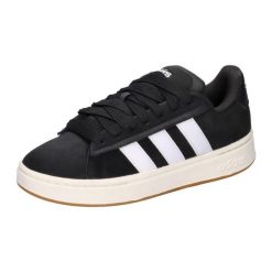 Buty adidas Grand Court Alpha wygodne lifestyle. Czarne obuwie sportowe damskie Adidas, bez wzorów, z gumy, trekkingowe. Za 443.95 zł.