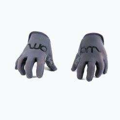 Rękawiczki rowerowe dziecięce woom Tens grey. Szare rękawiczki dziecięce WOOM, bez wzorów, z bawełny. Za 94.99 zł.