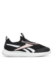 Reebok Sneakersy 23KC391(III)DZ Czarny. Czarne buty sportowe dziewczęce Reebok, bez wzorów, z materiału, bez zapięcia. Za 129.99 zł.
