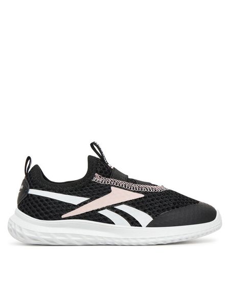 Reebok Sneakersy 23KC391(III)DZ Czarny. Czarne buty sportowe dziewczęce Reebok, bez wzorów, z materiału, bez zapięcia. Za 129.99 zł.