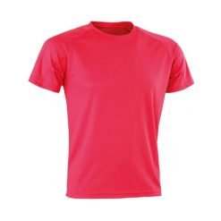 Męska Koszulka Impact Aircool. Czerwone koszulki sportowe męskie SPIRO, m, bez wzorów, bez kołnierzyka, bez ramiączek, trekkingowe. Za 36.99 zł.