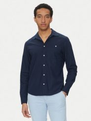 Blend Koszula 20718400 Granatowy Regular Fit. Niebieskie koszule męskie Blend, m, bez wzorów, z bawełny, bez kołnierzyka, bez ramiączek. Za 129.99 zł.