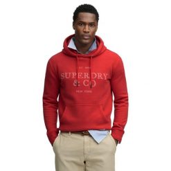 Bluza z kapturem Superdry 1954 Company. Czerwone bluzy męskie Superdry., m, bez wzorów, z kapturem. Za 349.55 zł.