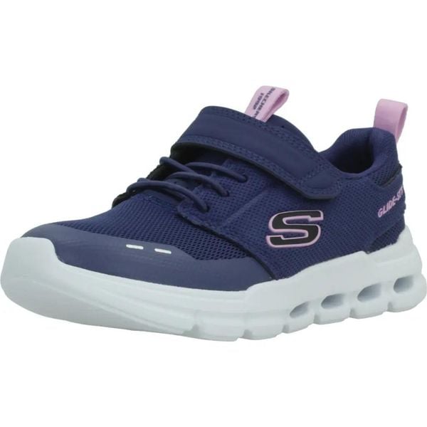 Buty SKECHERS SKECHERS GLIDE-STEP FLOW Niebieski. Niebieskie obuwie sportowe damskie Skechers, na fitness i siłownię. Za 173.99 zł.
