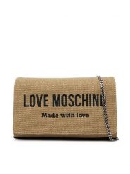 LOVE MOSCHINO Torebka JC4232PP0OKB190A Beżowy. Brązowe torebki do ręki damskie Love Moschino, bez wzorów, z materiału, wizytowe, bez dodatków. Za 560.99 zł.