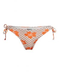 Klasyczne majtki bikini dla Kobiety MINI HULA Brązowy. Brązowe bikini damskie Roxy, l, z aplikacjami. Za 159.99 zł.