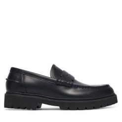 Loafersy HUGO. Czarne mokasyny męskie Hugo. Za 764.99 zł.
