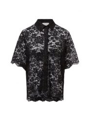 Neo Noir Bluzka - Lamari Lace Kobiety Sztuczne włókno czarny, 34. Czarne bluzki damskie Neo Noir, bez wzorów, z koronki, bez kołnierzyka, bez ramiączek. Za 349.95 zł.