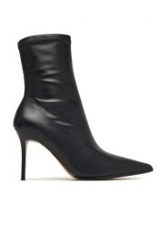 Aldo Botki Olilacan 14422200 Czarny. Czarne botki damskie Aldo, ze skóry, bez obcasa, na szpilce, bez zapięcia. Za 509.99 zł.
