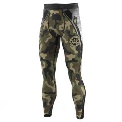 Legginsy sportowe męskie EXTREME HOBBY MILITARY. Brązowe legginsy sportowe męskie EXTREME HOBBY, m, bez wzorów, z elastanu. Za 229.00 zł.