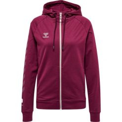 Damska bawełniana bluza z kapturem zapinana na zamek Hummel Move Grid. Fioletowe bluzy sportowe damskie Hummel, xs, bez wzorów, z bawełny, z kapturem, na fitness i siłownię. Za 297.50 zł.