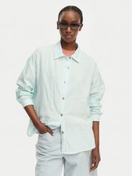 Roxy Koszula Morning Shine Stripe ERJWT03747 Niebieski jasny Loose Fit. Niebieskie bluzki damskie Roxy, xs, bez wzorów, z bawełny, bez kołnierzyka, bez ramiączek. Za 279.99 zł.