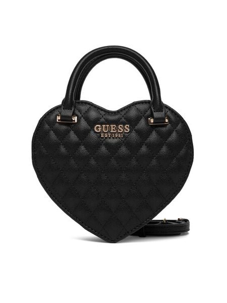 Guess Torebka HWQG98 94770 Czarny. Czarne torebki do ręki damskie Guess, z aplikacjami, ze skóry, bez dodatków. Za 589.99 zł.
