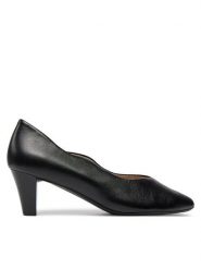 Caprice Czółenka 9-22400-42 Czarny. Czarne czółenka damskie Caprice, bez wzorów, ze skóry, bez obcasa, bez zapięcia. Za 230.99 zł.
